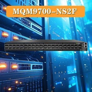 การสนับสนุน Vlan Mqm9700-HS2f Mqm9700-Ns2r Quantum-2 Ndr Infiniband Switch 400GB/S เทคโนโลยีที่ก้าวหน้าของ Mellanox