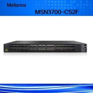 32 Port Qsfp28 Mellanox Switch MSN3700-CS2f พร้อมไฟฟ้า 2 แอร์แอลซี และ CPU X86 ในความลึกมาตรฐาน 43.6 * 433.2 * 590.6 มม
