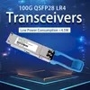 Qsfp28-100g-Lr4 ความสามารถสูง 100g Qsfp28 10km 1310nm Sm โมดูลรับสัญญาณไฟเบอร์ออปติกส์ LC สองแบบ SFP Lr4 ราคาถูก