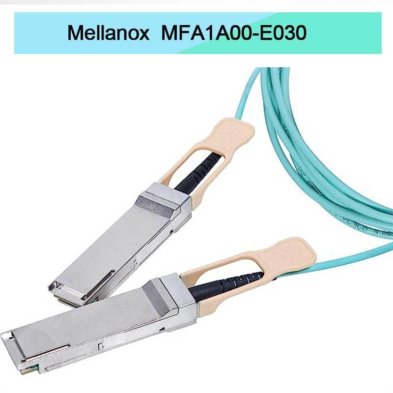 สายเคเบิล QSFP Mellanox AOC ที่ใช้ VCSEL MFA1A00-E030 IB EDR ถึง 100Gb/S