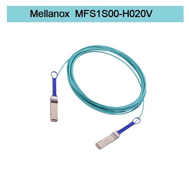 MFS1S00-H020V ((980-9I45T-00H020) Mellanox Aoc Cable Ethernet 200GbE QSFP56 สายไฟฟ้าออปติกแอคทีฟ
