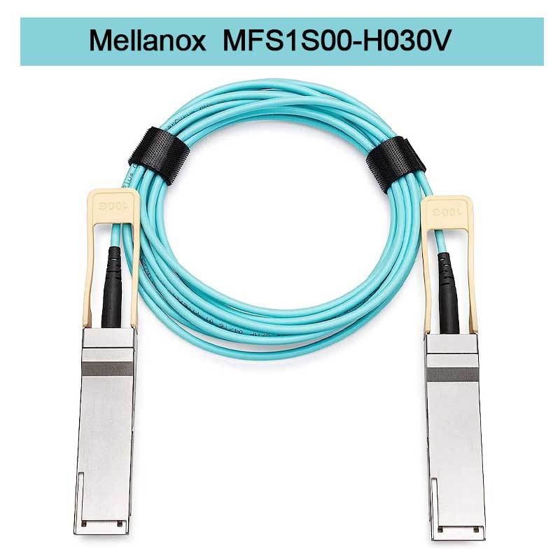 MFS1S00-H030V ((980-9I440-00H030) Aoc Network Cable IB HDR ถึง 200Gb/S QSFP56 30m 200GBase-AOC QSFP56 ถึง QSFP56