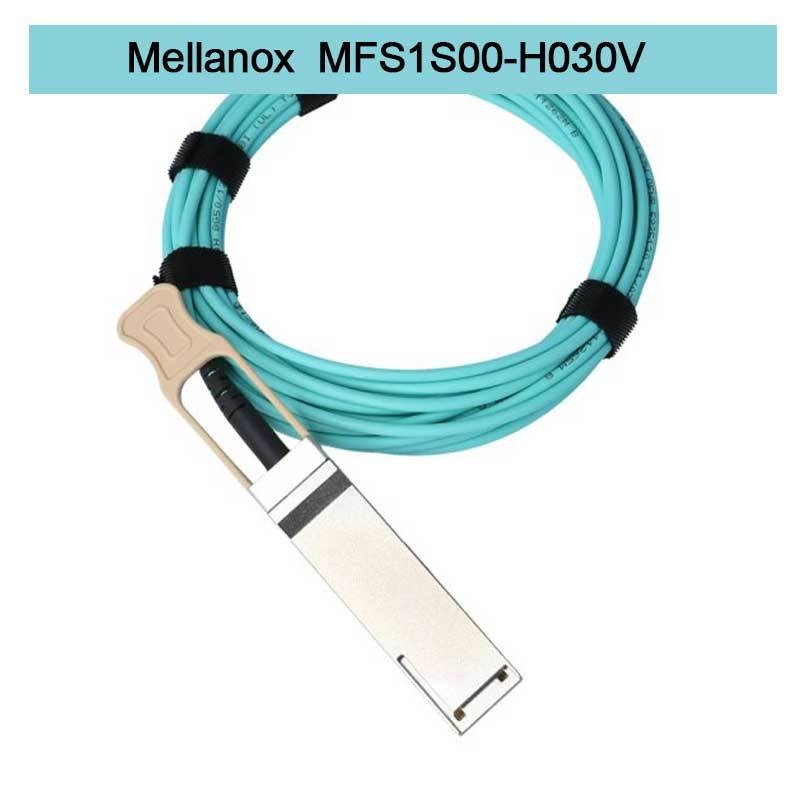 MFS1S00-H030V ((980-9I440-00H030) Aoc Network Cable IB HDR ถึง 200Gb/S QSFP56 30m 200GBase-AOC QSFP56 ถึง QSFP56