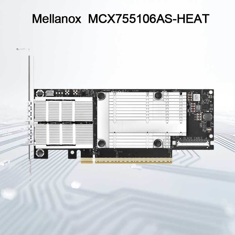 MCX755106as-ความร้อน (900-9X7AH-0078-DTZ) อะแดปเตอร์ Ethernet Nvidia Connectx-7 200g พร้อมพอร์ตคู่