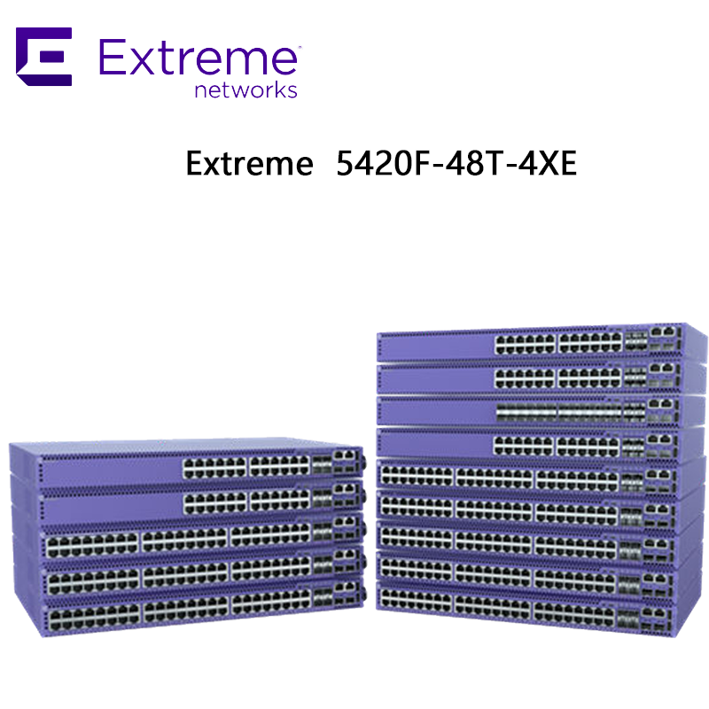 Advanced 5420f Series 48-Port Ethernet Switch with 10gbe Connectivity 5420f-48t-4xe Extreme Xos