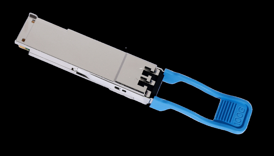 โมดูลไฟเบอร์ออปติกพรีเมียม 100g Qsfp28 Bidi Sr Transceiver สําหรับศูนย์ข้อมูล