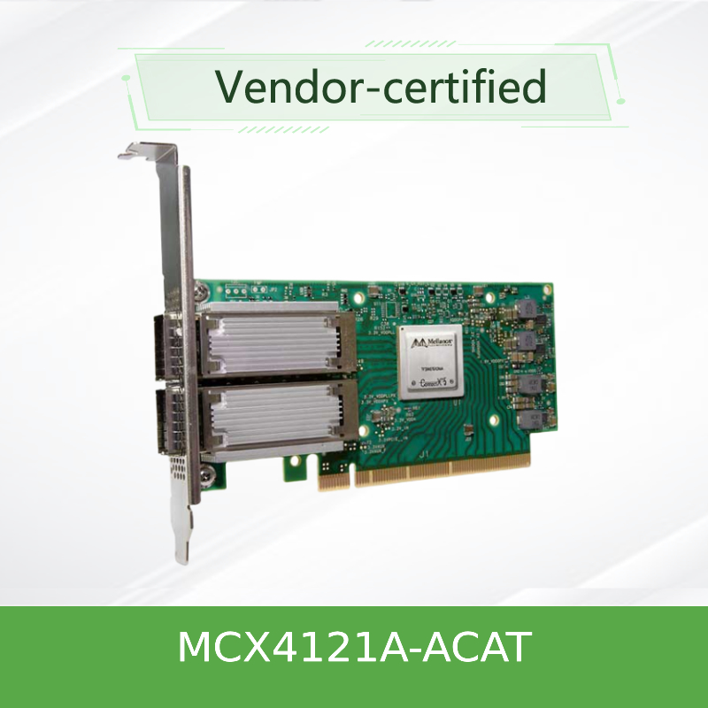 MCX4121A-ACAT ConnectX®-4 Lx EN NIC Network Interface Card 25GbE โพร์ตสองแบบ SFP28