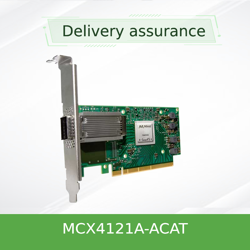 ConnectX-4 Lx EN 25GbE Mellanox Network Card โพร์ตสองสาย SFP28 PCIe3.0 X8 MCX4121A-ACAT