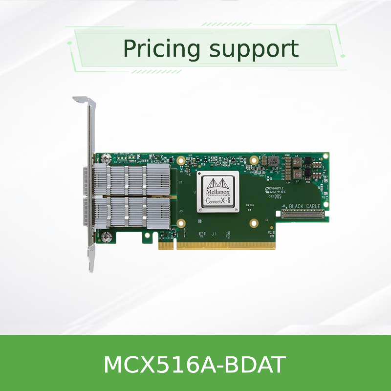 การ์ดเชื่อมต่อเครือข่าย ConnectX-5 Ex EN Mellanox MCX516A-BDAT 40GbE 2x พอร์ต QSFP28 4.0 X16