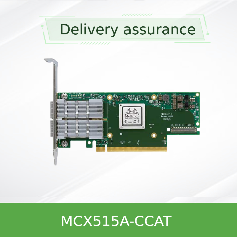 อะแดปเตอร์การ์ดเครือข่าย Mellanox 100GbE InfiniBand MCX515A-CCAT EN 10 25 40 50 ความเร็ว Oe