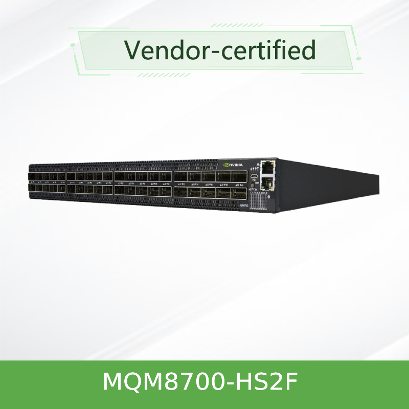 MQM8700-HS2F(920-9B110-00FH-0MD) สวิตช์เครือข่าย Mellanox Quantum Hdr Infiniband พร้อมพอร์ต QSFP56 จำนวน 40 พอร์ต