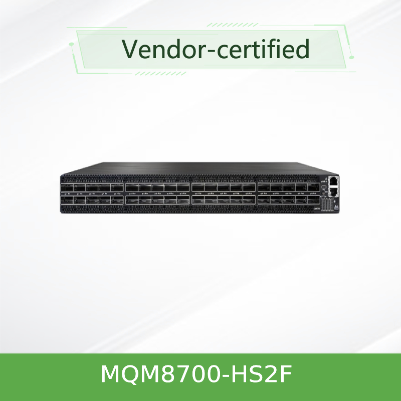 MQM8700-HS2F(920-9B110-00FH-0MD) สวิตช์เครือข่าย Quantum Mellanox Hdr 40 พอร์ต 200 Gbit/S 40 พอร์ต Infiniband