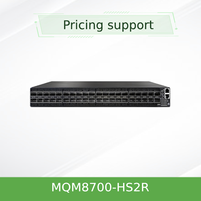 920-9b110-00rh-0m0 Mellanox MQM8700-HS2R(920-9B110-00RH-0M0) Quantum Hdr Infiniband network Switch สวิตช์เครือข่าย Infiniband Quantum Hdr ของ Mellanox 40 พอร์ต QSFP56 อัตราการส่งข้อมูล 10/100/1000Mbps