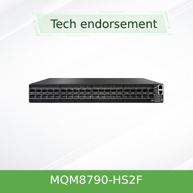 MQM8790-HS2F ((920-9B110-00FH-0D0) HDR Mellanox Infiniband network Switch 40 QSFP56 Port 2 แหล่งไฟฟ้า AC