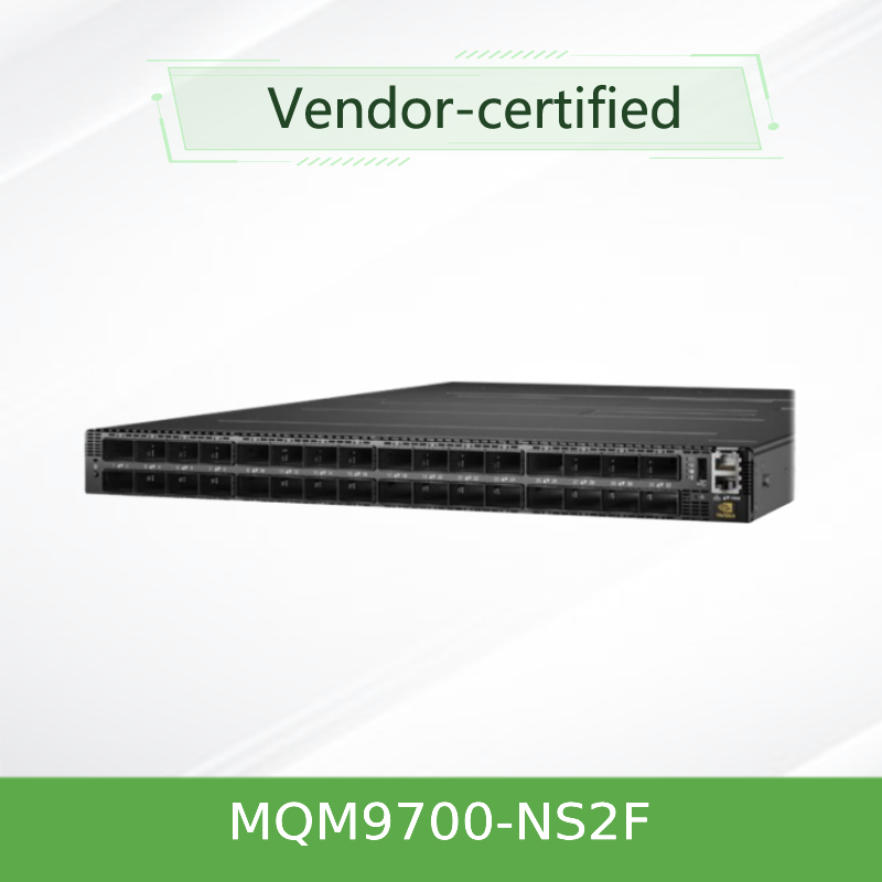 Infiniband MQM9700-NS2F ((920-9B210-00FN-0M0) Mellanox Network Switch 400G 16.8 Tbps สําหรับเซอร์เวอร์