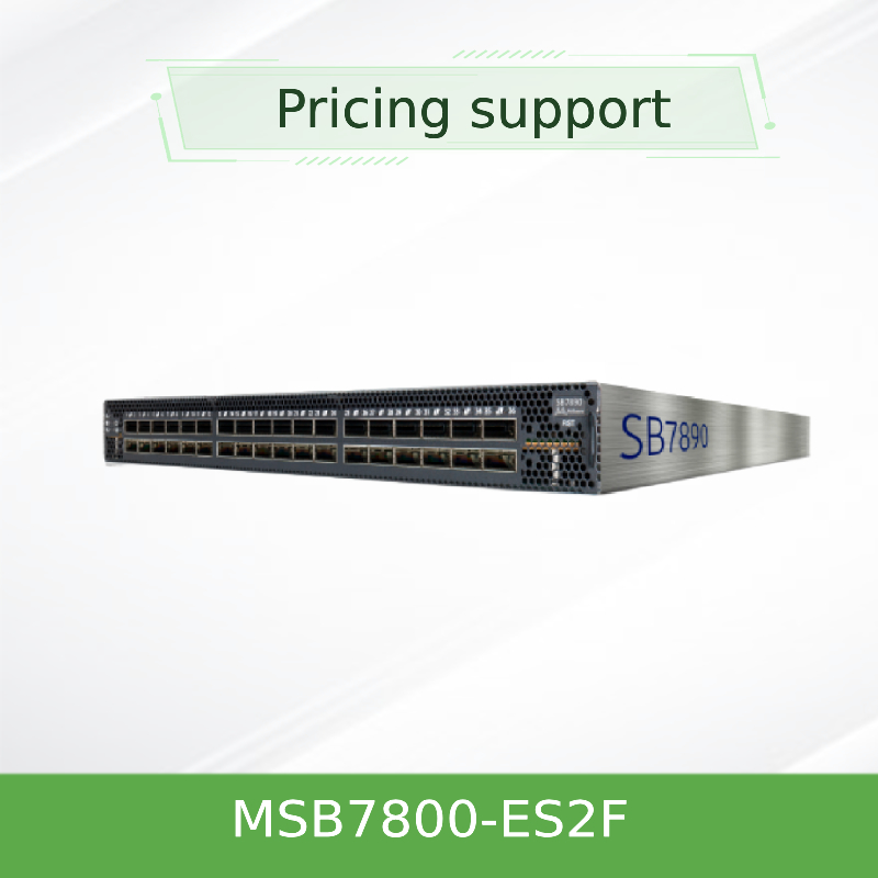 MSB7800-ES2F 36 พอร์ตสวิตช์อีเธอร์เน็ต Mellanox ประสิทธิภาพสูง
