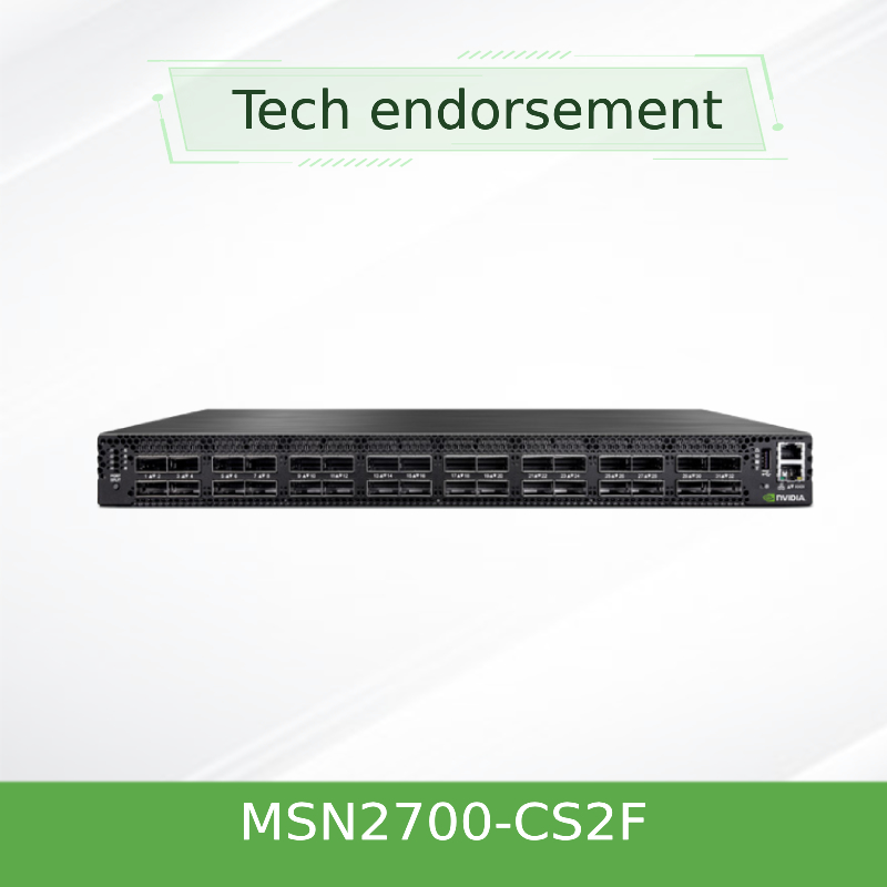 ODM SN2700 สวิตช์เครือข่าย Mellanox MSN2700-CS2F 100GbE 1U 32 พอร์ต QSFP28