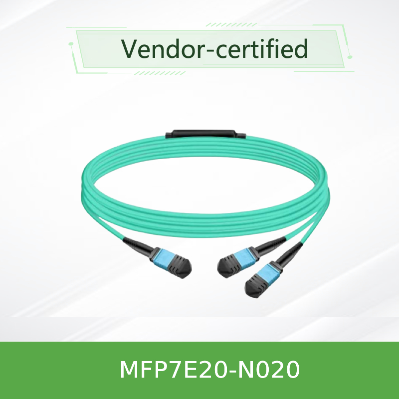 Nvidia Mfp7e20-Nxxx Optical Multimode Splitter Fiber Cable Mfp7e20-N020 Mmf, MPO12 APC ถึง 2xmpo12 APC