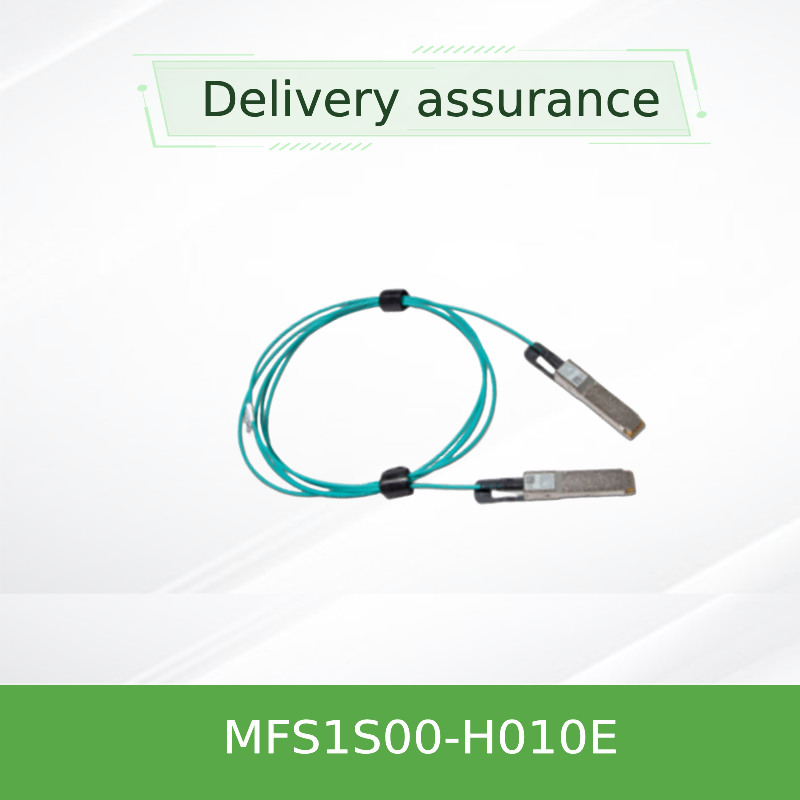 Nvidia Mfs1s00-Hxxxv 200GB/S Qsfp56 Mmf Aoc Mfs1s00-H010e สายเคเบิลใยแก้วนำแสงแบบแอคทีฟ, สูงสุด 200gbps, Qsfp56 ถึง Qsfp56