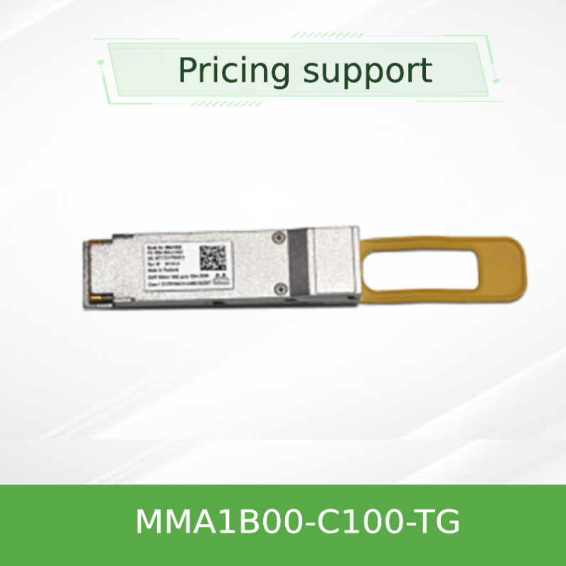 ตัวรับส่งสัญญาณ Mellanox ใหม่ดั้งเดิม MMA1b00-C100-Tg 100gbe Qsfp28 สูงสุด 100 เมตร, Ddmi