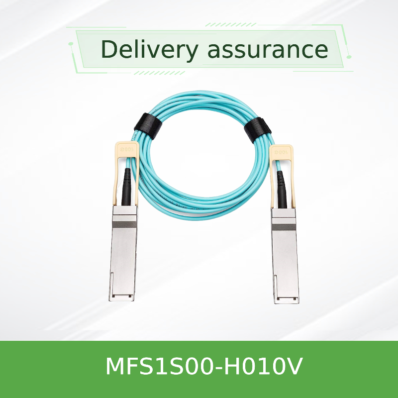 MFS1S00-H010V Mellanox AOC Cable IB HDR ถึง 200Gb/S QSFP56 10m Sfp