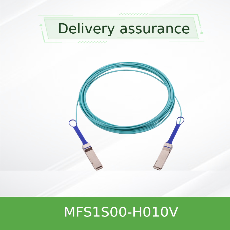 สายเคเบิล Mellanox AOC 200G 10M QSFP56 MFS1S00-H010V ในเซิร์ฟเวอร์ความเร็วสูง