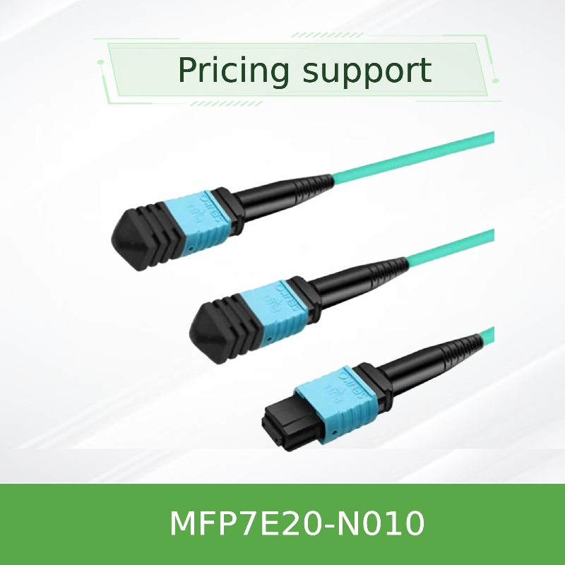 สายเคเบิล Mellanox MFP7E20-N010 มัลติโหมด MPO-12/APC ถึง 2x MPO-12/APC สายไฟเบอร์แบบพาสซีฟ, 10 เมตร