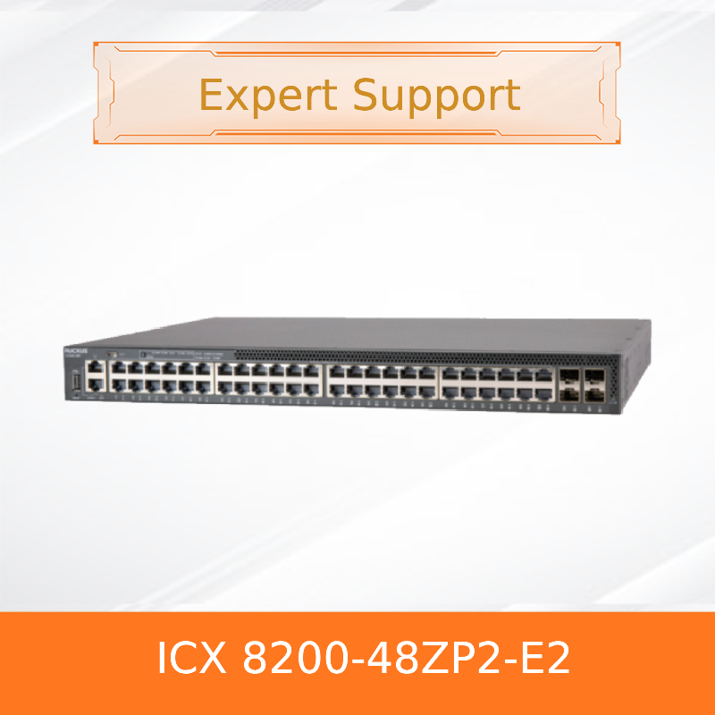 สวิทช์ Ruckus Icx 8200-48zp2-E2 ที่มีความก้าวหน้า