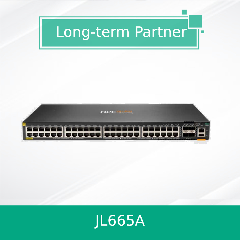 สวิตช์เลเยอร์การเข้าถึงประสิทธิภาพสูงใหม่ Jl665A 6300f 48g Cl4 Poe 4SFP56
