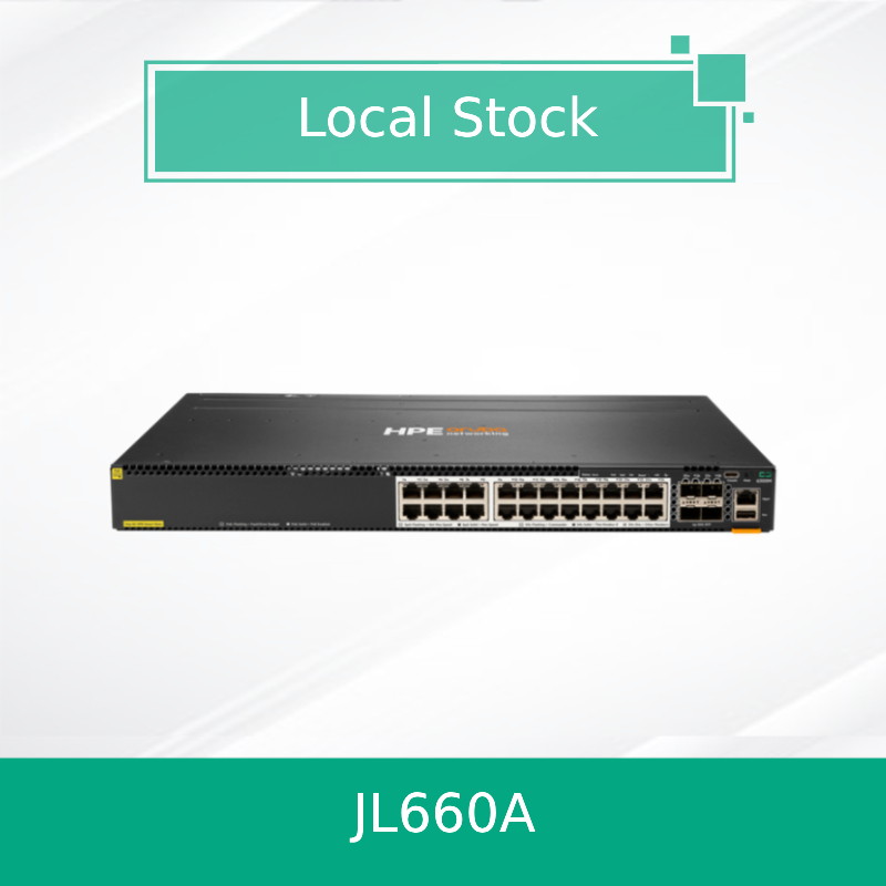 สวิตช์ Hpe Aruba Networking Cx 6300m 24 Hpe Smart Rate Poe และ 4 SFP56 (JL660A)
