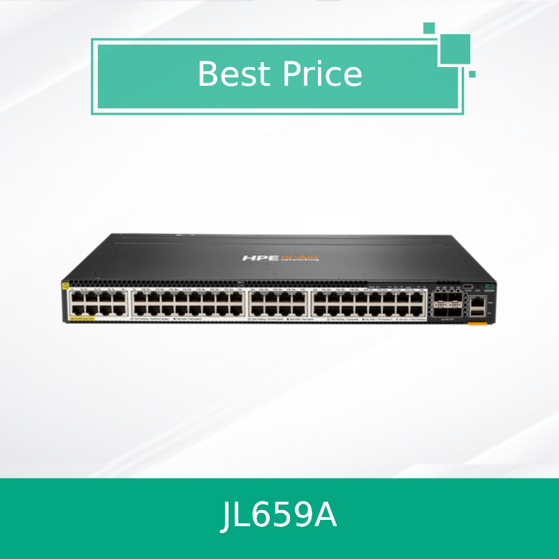 Hpe Aruba Networking Cx 6300m 48 ท่า Hpe Smart Rate 1/2.5/5gbe Poe และสวิตช์ SFP56 4 ท่า (JL659A)