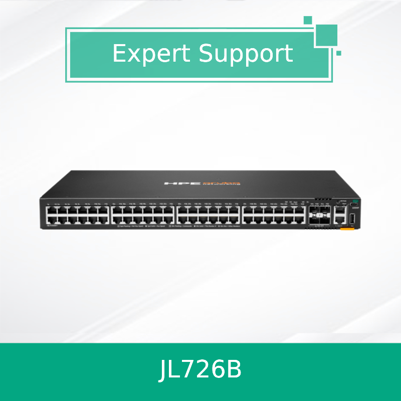สวิทช์ใหม่ของ Hpe Aruba Networking Cx 6200f 48g 4SFP+ (JL726B)