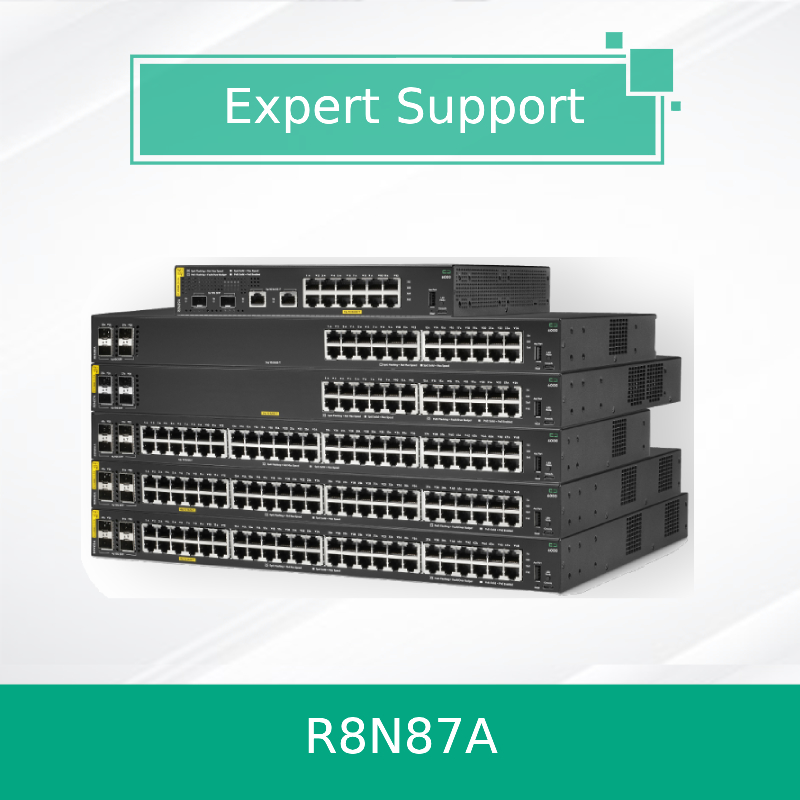 สวิตช์ Hpe Aruba Networking Cx 6000 24G Class4 Poe 4SFP 370W (R8N87A) ใหม่และของแท้