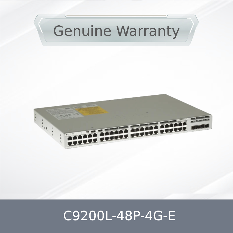 C9200L-48p-4G-E เครือข่ายสวิทช์ใหม่และเดิม 9200L 48-Port Poe 4 1g SFP Uplink Switch