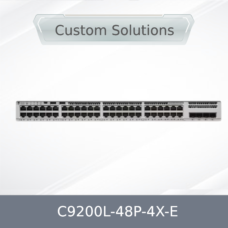 ของใหม่ในสต็อก C9200L-48p-4X-E Cisco Catalyst 9200L 48 พอร์ต PoE+ 740W 4X10g Uplink, สวิตช์เครือข่าย