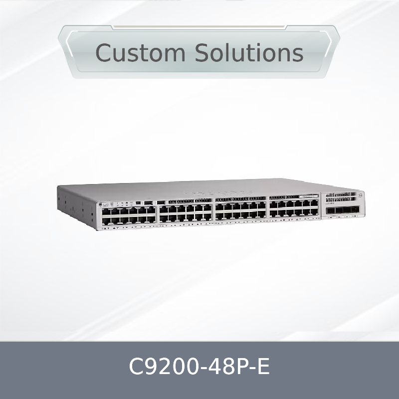 C9200-48p-E 48X 1g RJ45 Poe+Port Network Switch 48 Port Poe+Network Essentials พร้อมเครื่องพลังงานแอลซี X1