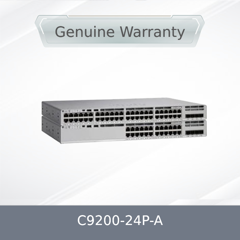 สวิตช์ใหม่ C9200-24p-a 24-Port Poe+ ด้วย Network Advantage