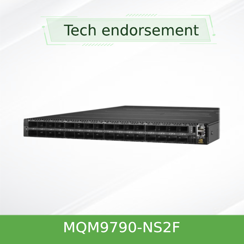 สวิตช์ NVIDIA Quantum MQM9790-NS2F 400G InfiniBand 64 พอร์ต จัดการภายนอก