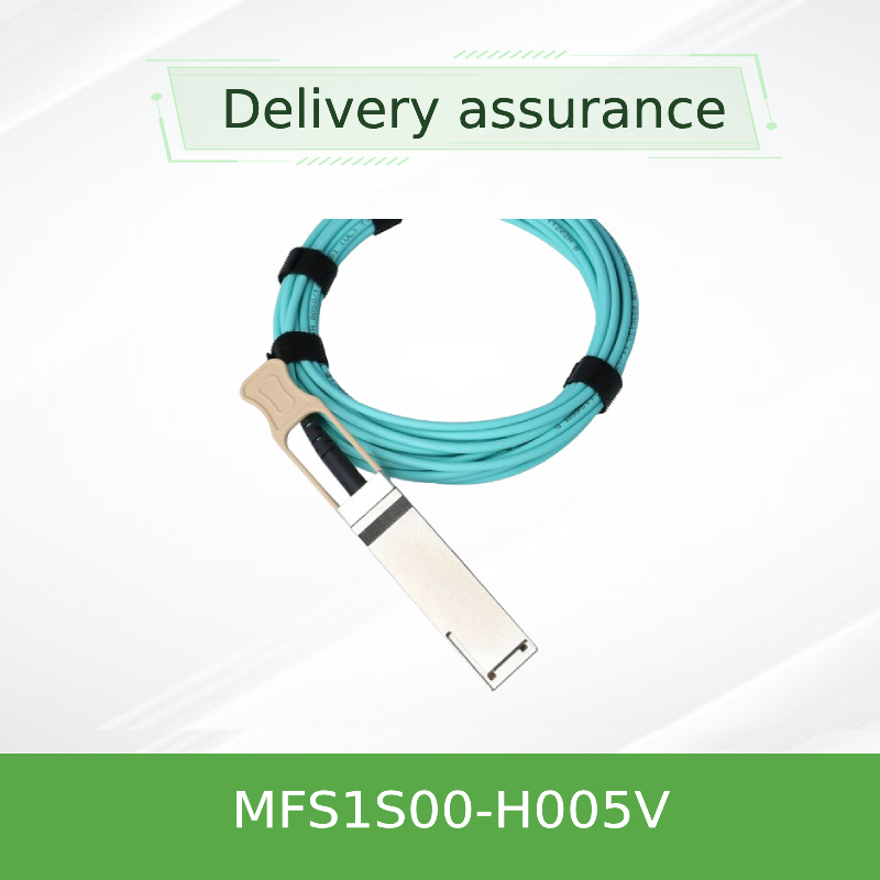 NVIDIA MFS1S00-H005V สายเคเบิลออปติคัลแบบแอคทีฟ QSFP56 200Gb/s - 5 ม. การ์ดเครือข่ายดาต้าเซ็นเตอร์ความเร็วสูง