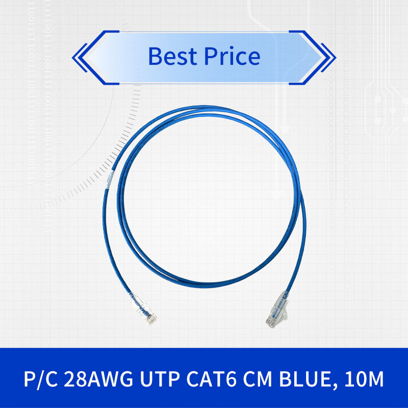 10M UTP CAT6 CM Patch Cord with 250MHz Bandwidth for 10GBASE-T Applications