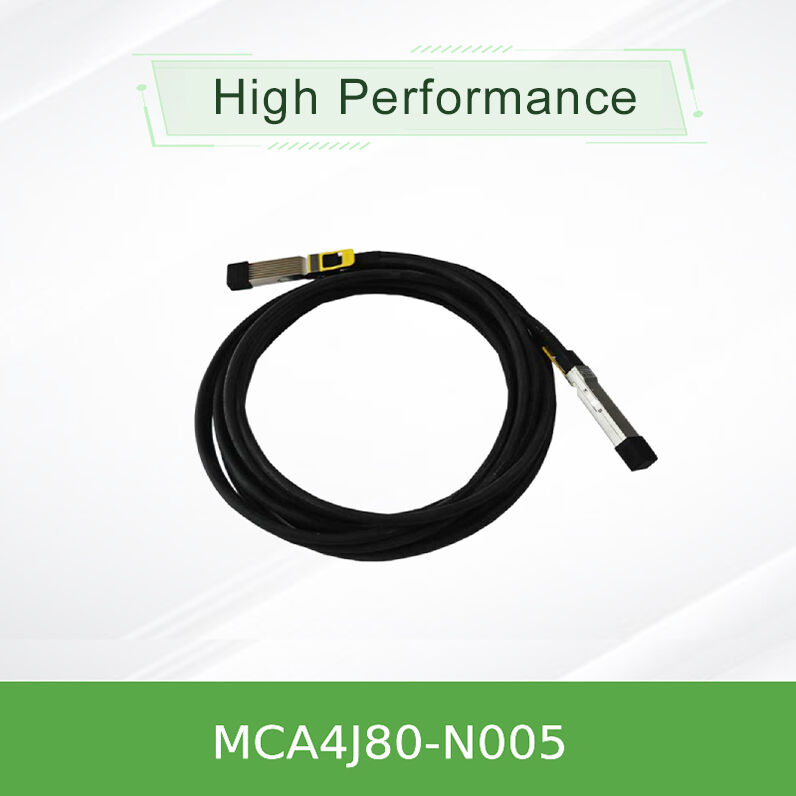 NVIDIA Mellanox MCP4Y10-N002 800Gb/s Twin-Port OSFP Passive Direct Attach ทองแดงเคเบิล 2m, NDR InfiniBand & 400GbE, พลังงานเกือบศูนย์, ความช้าต่ําสุด