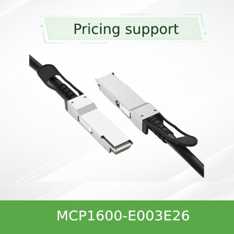NVIDIA Mellanox MCP1600-E003E26 100Gb/s QSFP28 สายเคเบิลทองแดง Passive Direct Attach 3m EDR InfiniBand ความช้าต่ํา พลังงานเกือบศูนย์สําหรับการเชื่อมต่อระหว่างศูนย์ข้อมูล