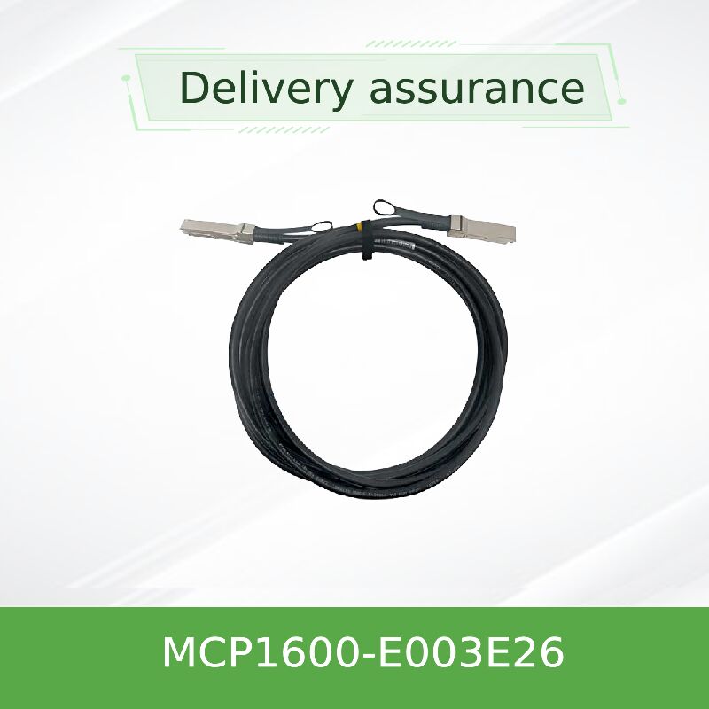 NVIDIA Mellanox MCP1600-E003E26 100Gb/s QSFP28 สายเคเบิลทองแดง Passive Direct Attach 3m EDR InfiniBand ความช้าต่ํา พลังงานเกือบศูนย์สําหรับการเชื่อมต่อระหว่างศูนย์ข้อมูล