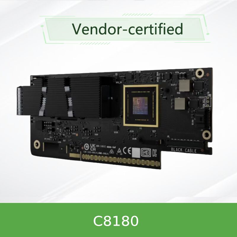 NVIDIA ConnectX-8 SuperNIC C8180 (900-9X81E-00EX-DT0) อะแดปเตอร์เครือข่าย AI 800G สำหรับคลัสเตอร์ GPU ขนาดใหญ่