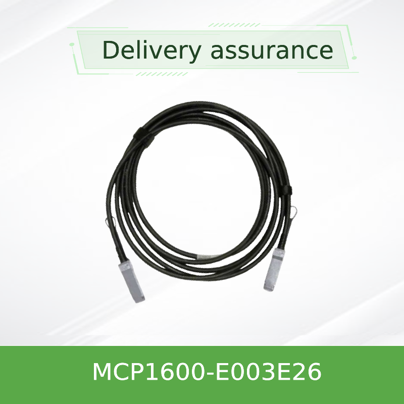 Mellanox MCP1600-E003E26 100Gb/s QSFP28 สาย DAC อัตโนมัติ 3m, 26 AWG, InfiniBand EDR & 100GbE รองรับ