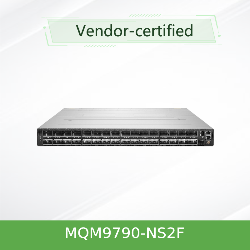 สวิตช์ NVIDIA Quantum-2 QM9790-NS2F 400Gb/s InfiniBand – สวิตช์อัจฉริยะ 64 พอร์ต NDR พร้อมปริมาณงาน 51.2 Tb/s